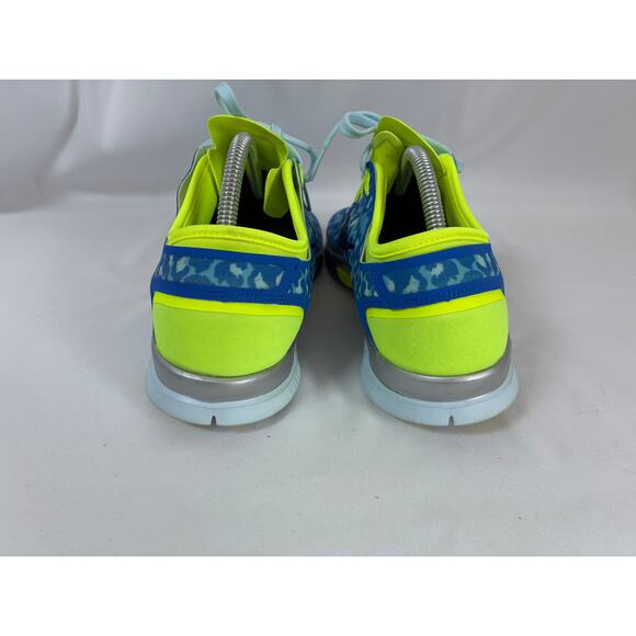 Nike Free 5.0 Women's 11 Blue Cheetah Print Running Lightweight 638680-400 - Picture 4 of 9